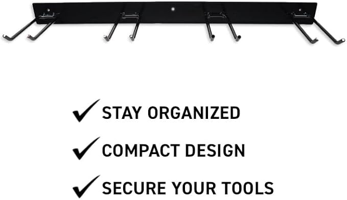 Gempler's Four Hook Tool Rack