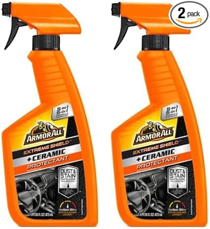 Armor All Extreme Shield Protectant Spray, Interior Car Cleaner with UV Protection Against Cracking and Fading, 16 Fl Oz (Pack of 2)