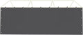 Sidewall Panel with Elastic Ball Bungees, for 10x20 FT or 12x20 FT Garage Party Tent Shelter - Gray, One Sidewall Panel Only