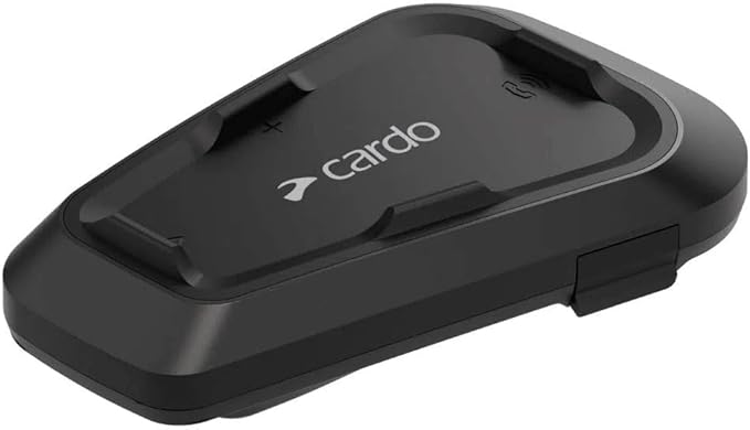 Cardo Systems Spirit Motorcycle Bluetooth Communication Headset, 2-Way Bluetooth, Thin 32mm Speakers, Waterproof, Universal Connectivity - Single Pack