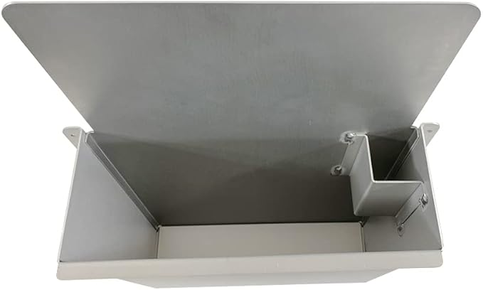 Pit Posse PP3351 Aluminum Wall Mount Floor Jack Holder Pouch Stabilizer - Made in USA - Stabilizer for Enclosed Race Trailer Garage Shop Organizer Storage Snowmobile 5th Wheel Toy Hauler (Silver)