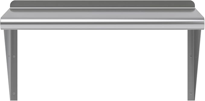 AmGood 24" Long X 14" Deep Stainless Steel Wall Shelf | NSF Certified | Appliance & Equipment Metal Shelving | Kitchen, Restaurant, Garage, Laundry, Utility Room