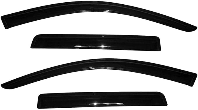 Original Side Rain Guards, 4pcs Out-Channel Tape-On Nice Wind Deflector Set, Window Visors fit for 2011-2020 Mitsubishi Outlander (Not Fit Outlander Sport Models) 94642