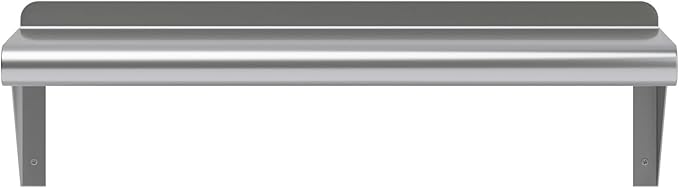 AmGood 24" Long X 8" Deep Stainless Steel Wall Shelf | NSF Certified | Appliance & Equipment Metal Shelving | Kitchen, Restaurant, Garage, Laundry, Utility Room