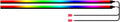 Dreamcolor Acrylic Interior Car Lights, 2 Piece 43.3inch/110cm 128 Colorful Car LED Strip Light RGB Fiber Optic Rainbow Ambient Lighting bar, Universal Decoration Dynamic Atmosphere Neon Lights