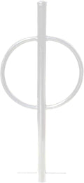Sandbaggy Post and Ring Rack - In Ground - Commercial Outdoor Bike Parking & Storage Racks (White, 1)
