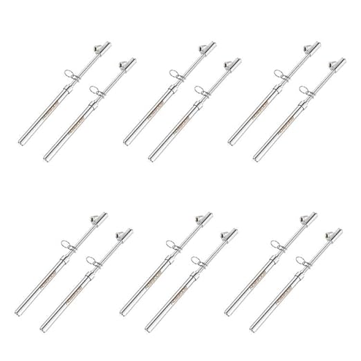 GODESON Dual Head Tire Pressure Gauge,Heavy Duty Pen Tire Gauge Range 10-150PSI; 1-10Bar,Dual Head Truck Air Pressure Gauge (Pack of 12)…