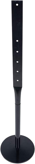Heavy Duty Cast Iron Sign Post and Base Kit - 12" DIA Stand with 48" Post and Bolts & Nuts for Hanging Signs, Portable Sign Holder for Parking and Recreational Use