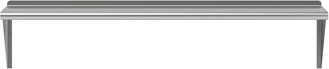 AmGood 60" Long X 14" Deep Stainless Steel Wall Shelf | NSF Certified | Appliance & Equipment Metal Shelving | Kitchen, Restaurant, Garage, Laundry, Utility Room