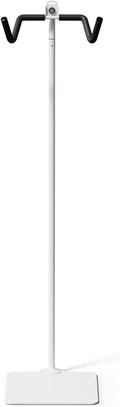 Rcool Carbon Steel Bike Stand,Adjustable 24-51in,Home Garage Parking Rack,Stable Anti-Slip,Durable Install,Frame Protection,Space-Saving，White
