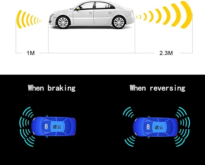 Backup Parktronic System Car Auto Vehicle Reverse with 8 Parking Sensors kit Distance Detection LCD Distance Display Sound Warning …