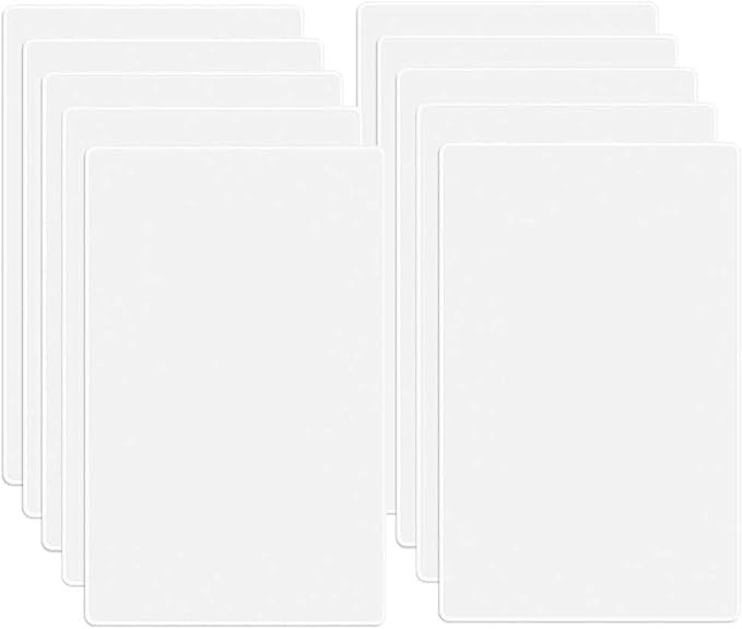 1-Gang Screwless Blank Wall Plate Cover Blank Switch Outlet Electrical Faceplate for Light Switch, Receptacle, Dimmers, USB Outlet, GFCI, Child Safe Cover Plate, White (10-Pack)