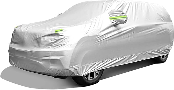 SUV Car Cover Waterproof All Weather, Outdoor Car Covers for Automobiles Car Covers Universal Fit SUV Up to 181’’
