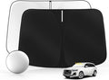 Windshield Sun Shade for Audi Q7 2016-2025 Foldable Sunshade Custom Fit Front Window Car Interior Accessories Protector Blocks UV Rays
