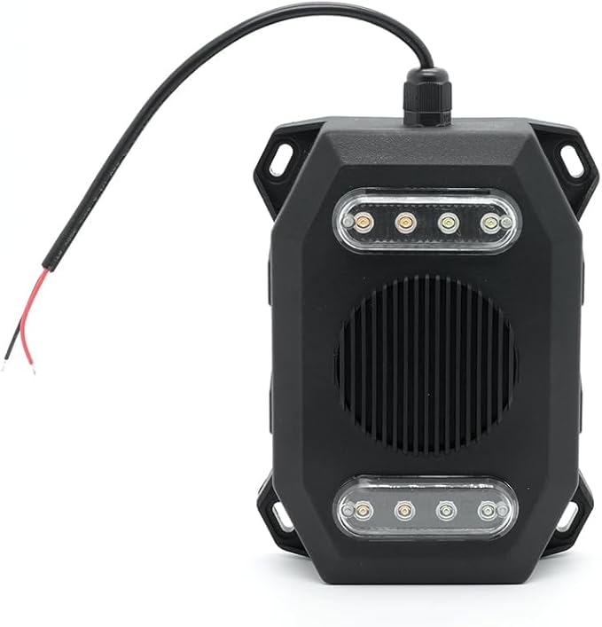 102dB Reversing Backup Alarm & Light Warning System – 12-24V Beep Sound Safety Alert for Vehicles (4PCS)