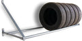 Martins Industries Wall-Mount Tire Rack – Heavy-Duty Steel Storage for 8 Tires | 500 lb Capacity | Fits Up to 34" OD | Adjustable Crossbar | SUV & Light Truck Tire Holder
