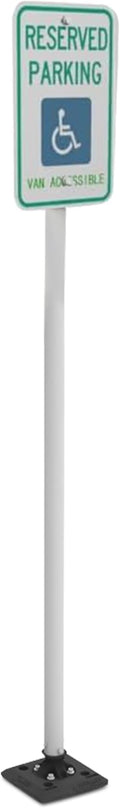 Impact Recovery - Sta-Rite Flexible Sign Post - Sign Holder - Handicap Parking Signs - Made in the USA - 78” Van Accessible Signage