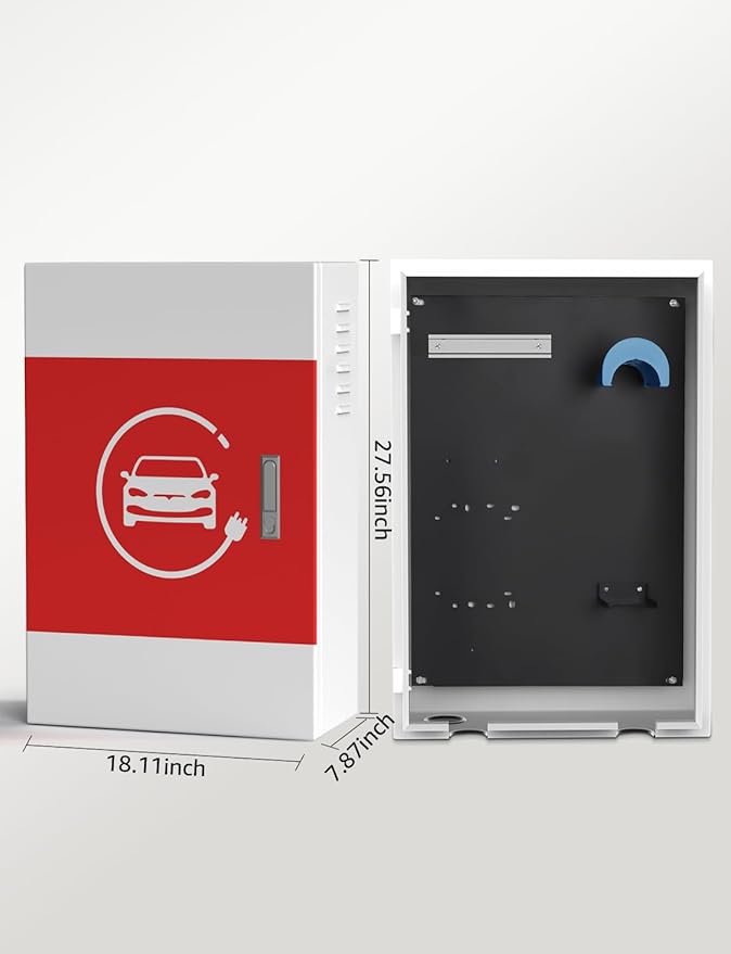 BMZX for Tesla Wall Charger Box Compatible with Tesla Wall Connector Gen 3, Indoor/Outdoor EV Charger Enclosure, Cable Organizer, Waterproof & Dustproof