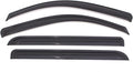 KPY Window Visor Compatible with Toyota bZ4X 2023-2024, 4PC Rain Guard Side Window Vent Deflectors Tape-On Style, 2023 2024