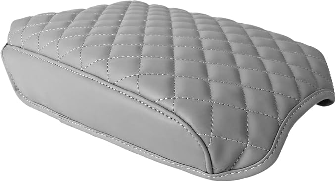 sportuli Center Console Cover Anti-Scratch Leather Armrest Cushion Compatible with 2020 2021 2022 2023 2024 Kia Telluride accessories (Gray)