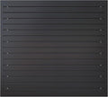 NeatiEase Slatwall Panel Wall Storage Systems, 4 x 4ft Slat Wall Paneling Garage Wall Organizer, Heavy Duty Wall Mounted PVC Wall Rack (Black)