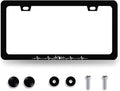 Mountain License Plate Frame Mountains Heartbeat License Plate Holder Colorful License Plate for Car Decoration Stainless Steel Car Accessory with Screws for Men Women 12.3" x 6.3"