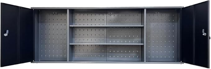 JZD Garage Tool Storage Cabinet System with Wood Worktop, for Maintenance Rooms, Auto Repair Shops
