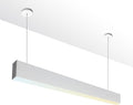 4FT LED Linear Light, 40W Down 15W Up Light, 3000/3500/4000/5000K CCT Selectable, Commercial Linear Lighting Fixture for Office, Dimmable Suspended Shop Lighting,1 Pack
