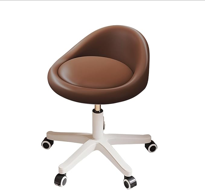 Rolling Stool Rolling Hydraulic Salon Stool with Low Backrest - Adjustable Swivel Chair for SPA, Shop, Salon, Massage, or Medical Office-1pcs