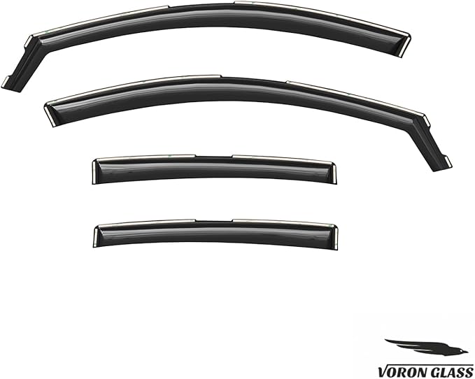 Voron Glass in-Channel Extra Durable Rain Guards for Nissan Sentra 2020-2025, Window Deflectors, Vent Window Visors, 4 Pieces - 200903