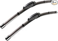 Wipers Factory Replacement For A4 S4 RS4 A6 S6 Audi Allroad 2002-2008 Original Equipment Windshield Wiper Blade Set- 22"+22" (Set of 2) Pinch Tab