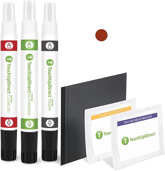 TouchUpDirect 4X0 Inferno Compatible with Toyota Exact Match Touch Up Paint Combo - Platinum Kit