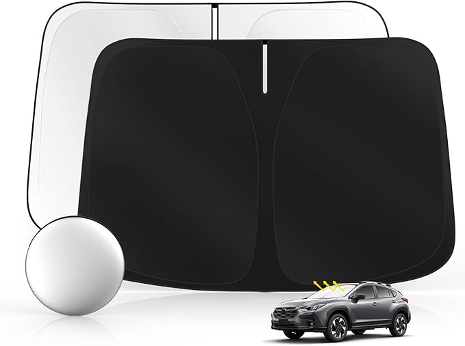 Windshield Sun Shade for S-ubaru Crosstrek 2013-2017 Foldable Sunshade Custom Fit Front Window Car Interior Accessories Protector Blocks UV Rays
