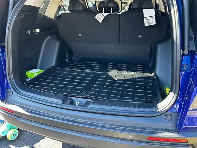 Floor Mats & Cargo Liner Fit for Honda CR-V Hybrid 2026 2025 2024 2023, TPE All Weather Custom Fit for Honda CRV Hybrid Floor Liners and Trunk Mat, 1st & 2nd Row Cargo Mat Car Mats Set Accessories