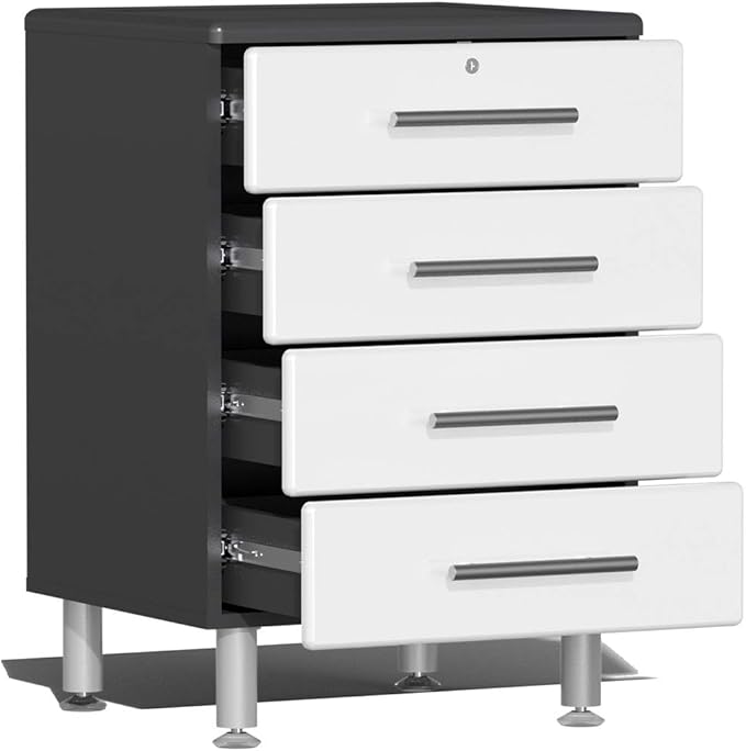 Ulti-MATE UG22050W 5-Piece Garage Cabinet Kit in Starfire White Metallic