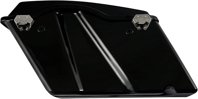 XFMT Motorcycle Matte Black Hard Saddlebags Saddle Bags Trunk W/Lids & Chrome Latches For Harley Touring Road King Street Glide Road Glide Electra Glide 1994-2013
