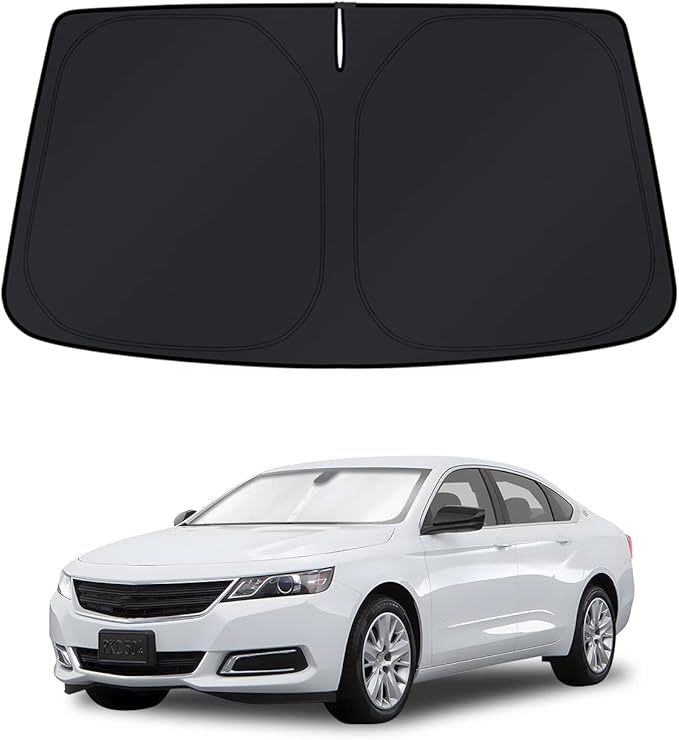 KUST Windshield Sun Shade for Chevy Impala 2014-2020 Window Shade Sun Visor Cover Foldable Blocks UV Rays Keep Your Car Cooler