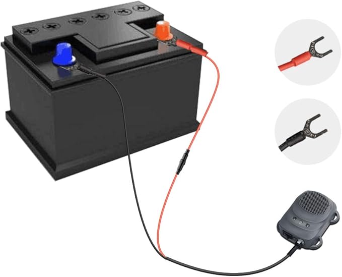 Rodent Repellent for Car Engine Under Hood Rodent Repeller with Strobe Lights Ultrasonic Mouse Repellent Mice Deterrent Squirrel Repeller RV Protection for 12V 24V Car Battery 1 Pack
