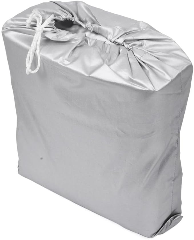 Motor Trend All Season WeatherWear 1-Poly Layer Snow proof, Water Resistant Car Cover Size XL1 - Fits up to 210" - CC-544+LOCK , Silver