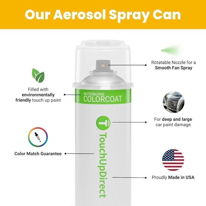 TouchUpDirect 8X7 Electric Storm Blue Compatible with Toyota Exact Match Touch Up Paint Aerosol - Essential Kit