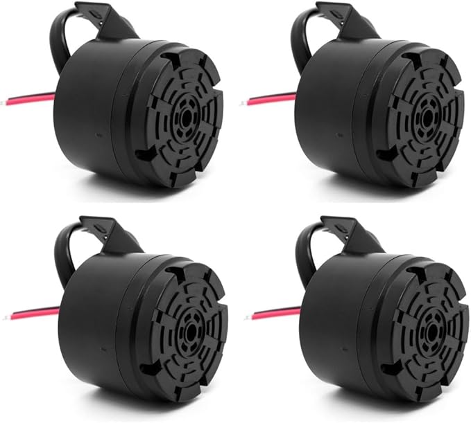 Universal 12-24V 100dB Waterproof Back-Up Alarm (Black-4 PCS)