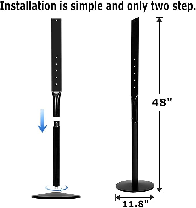 Parking Sign Post 48" Heavy Duty Cast Iron Parking Signs Stand, Movable Sign Stand for Hanging Signs, Black （15 pounds）