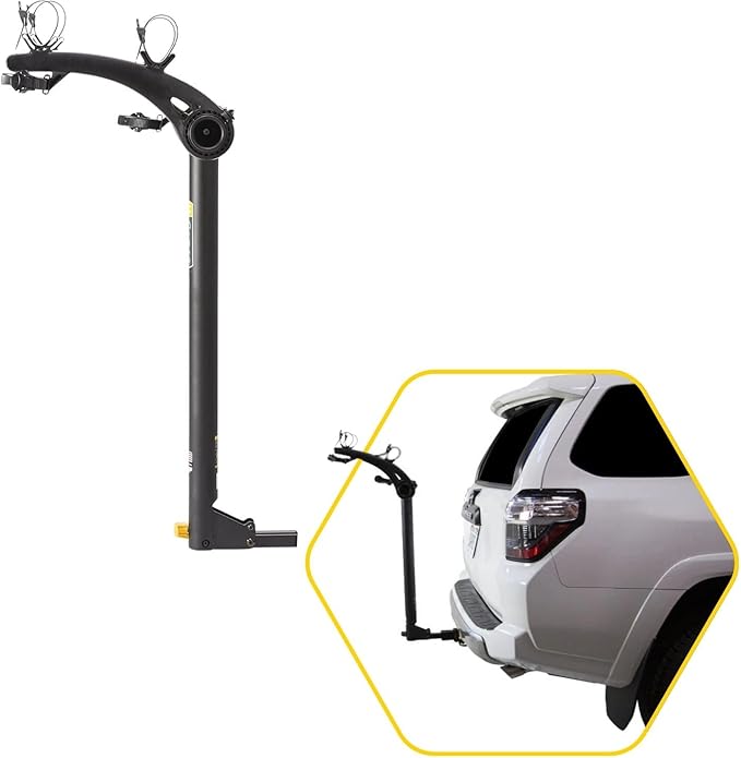 Saris Bones 2-Bike Hitch Rack Bicycle Carrier, with Easy Fold Design and Tilting Base