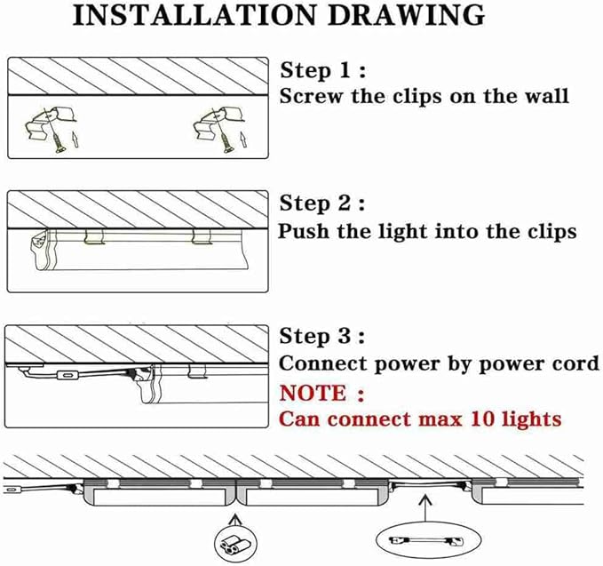 20 Pack, 8FT Led Shop Light, 144W 6000K 19800LM Clear White, Led Shop Light 8FT 110V Linkable Integrated V-Shape for Shop Garage, Warehouse
