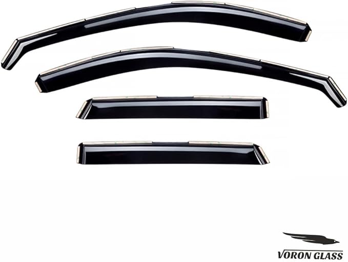Voron Glass in-Channel Extra Durable Rain Guards for Mazda CX-5 2017-2025, Window Deflectors, Vent Window Visors, 4 Pieces - 200682