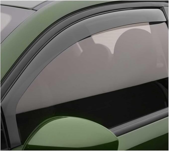OMAC Window Visor Vent Rain Deflector for Honda Civic 2012-2015 Sedan Black Smoke 2 Pcs