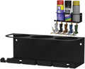 Koova Wall Mount Air Tool Holder with 3 Aerosol Can Storage - Durable Metal Construction - Made in USA - Includes Hardware for Garage & Workshop Organization