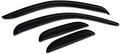 4pcs Front Rear Window Deflector Sun/Rain/Wind Guards Smoke Window Visors 07-13 Compatible with Chevy Silverado/GMC Sierra 1500/2500 HD/3500 HD Extended Cab