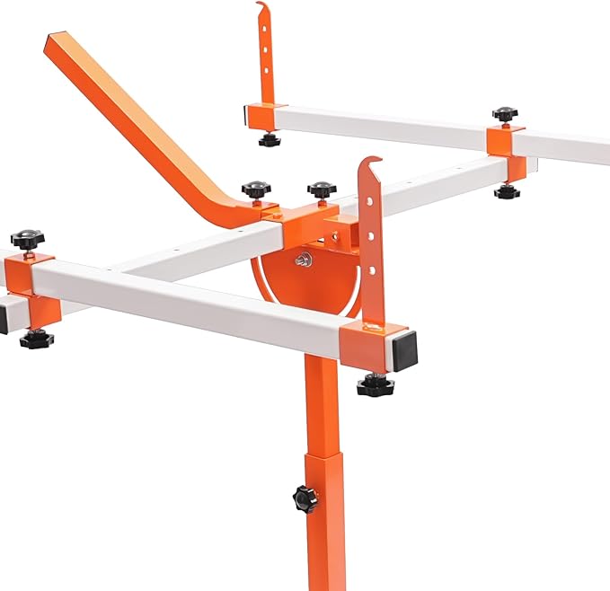 Automotive Rotating Painting Stand Multifunction Freestanding Paint Holder with Wheels for Painting Or Repairing Light Sheet Metal, Automotive Sheet Metal, Hoods, Wings, Bumpers (35.4*37.8*45.2in)