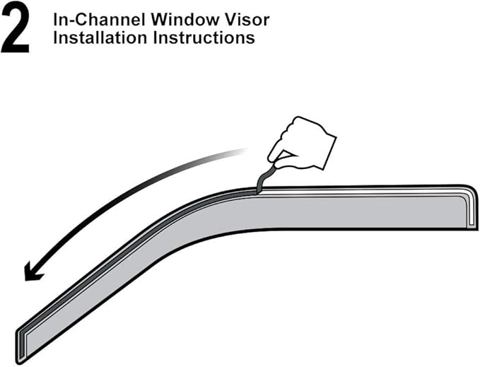 2pcs Compatible With 93-11 Ranger In Channel Style Sun Rain Guard Durable Side Window Wind Deflectors Dark Smoke Vent Window Visors